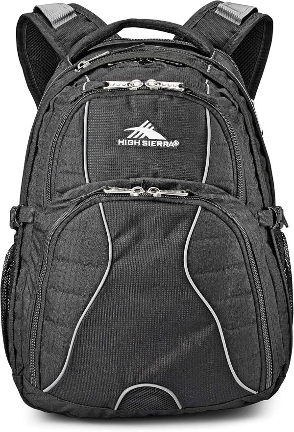 High Sierra Swerve Laptop Backpack, Black, One Size - Image 2