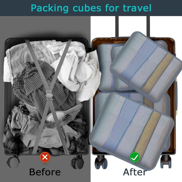 Packing Cubes, Packing Cubes for Travel, Suitcase Organizer, Travel Cubes for Packing, Packing Cube - Image 3